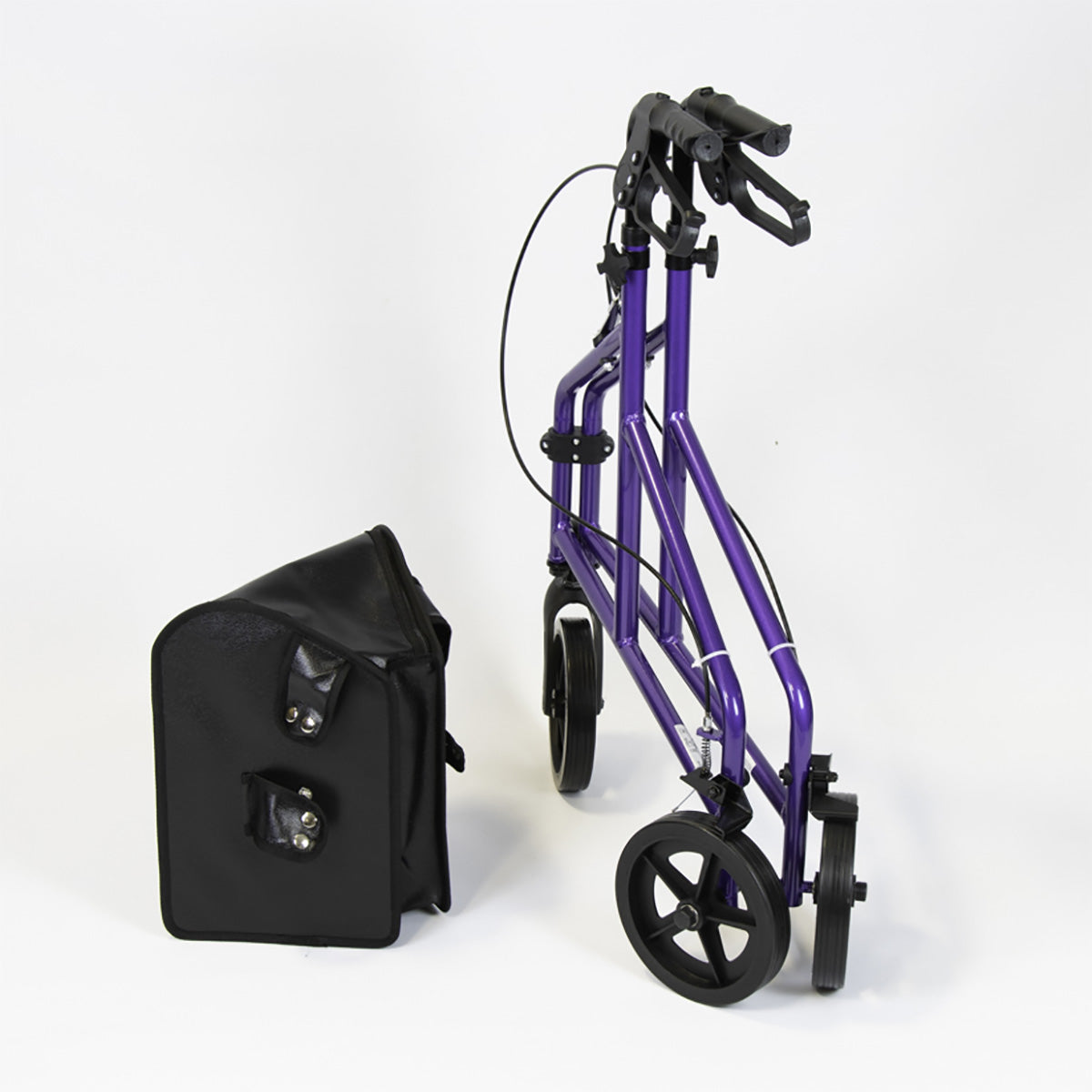NRS Three Wheel Aluminium Rollator - Purple